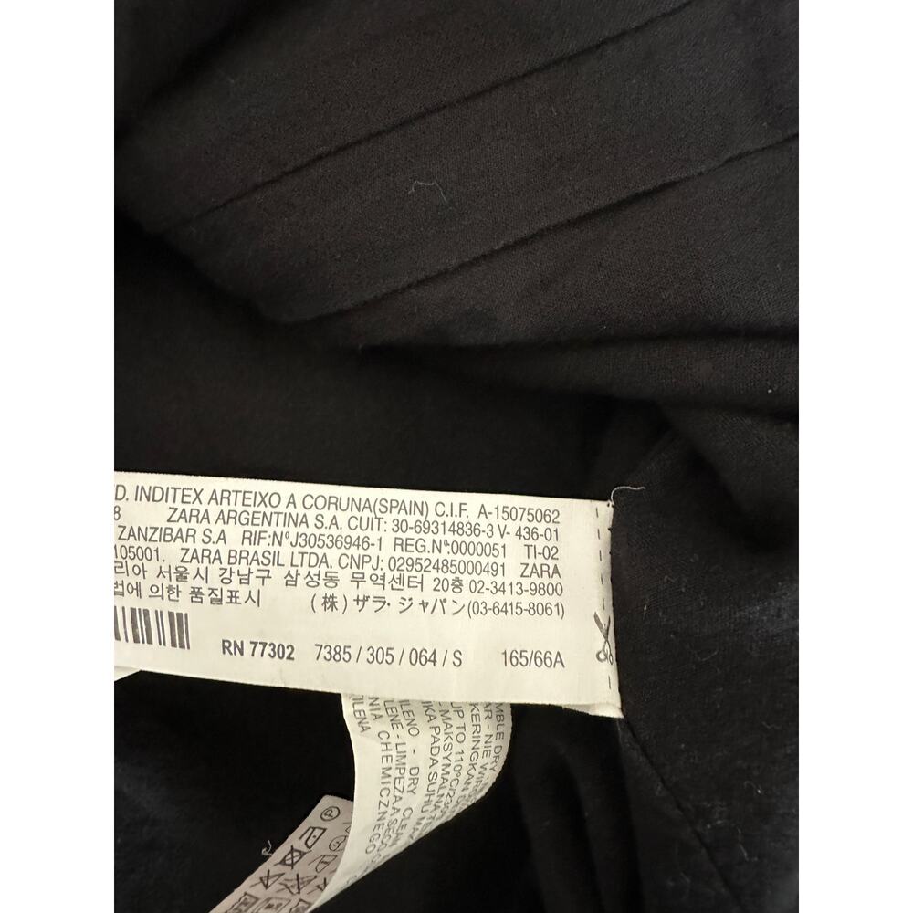 Zara Womens Black Tweed Mini Skirt Size S Academia‎ Preppy Schoolgirl - Picture 7 of 9